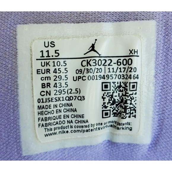 Nike Air Jordan 1 Low Artic Punch Size 11.5 CK3022–600 OG I Pink Purple White - Picture 7 of 7